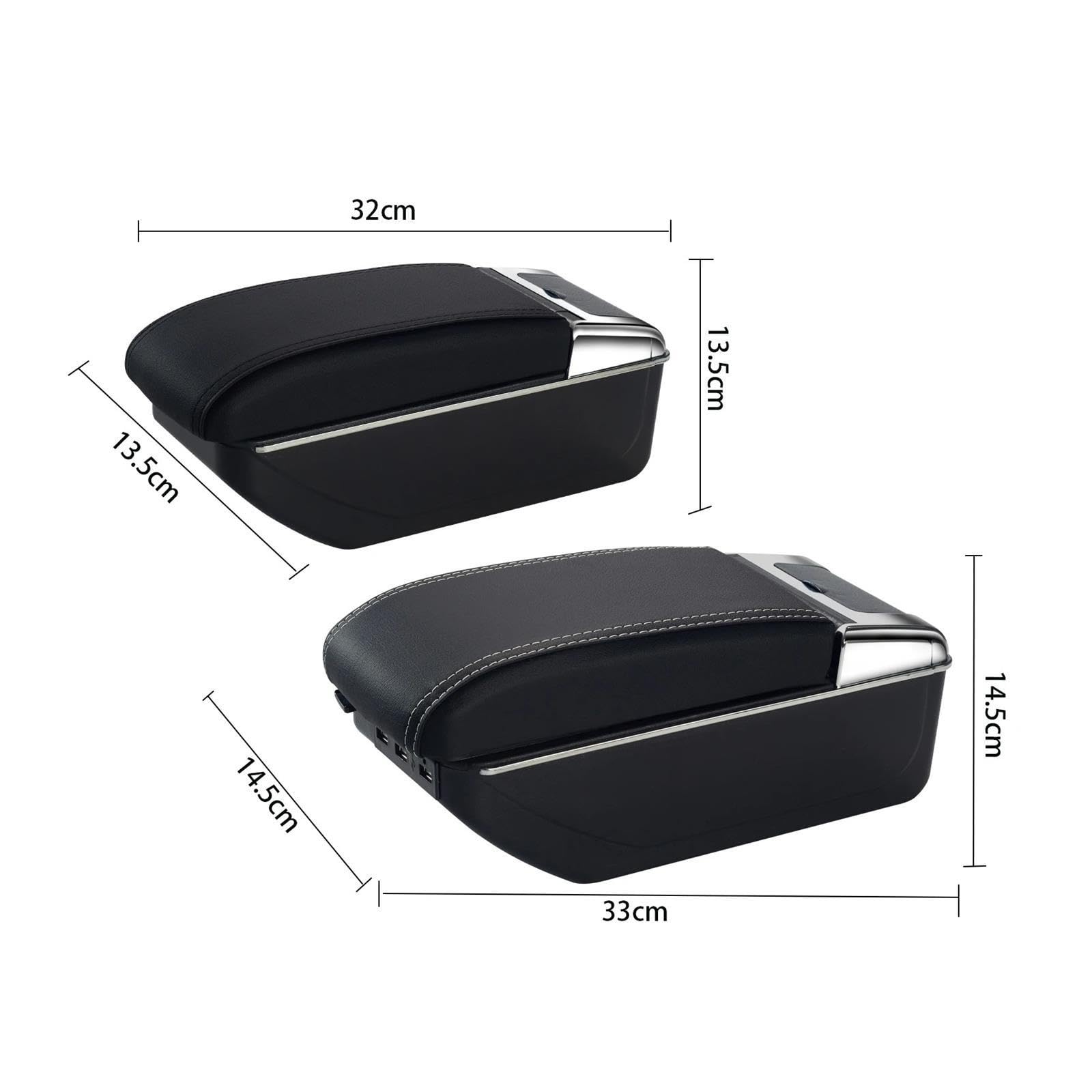 Reposabrazos Central Universal Coche Caja Almacenamiento Brazo Soporte