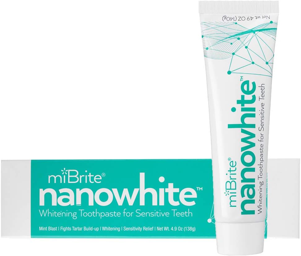Nanowhite Teeth Whitening Toothpaste for Sensitive Teeth