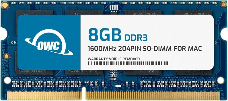 OWC Memory 8GB DDR3L CL11 PC3-12800 1600MHz SO-DIMM RAM