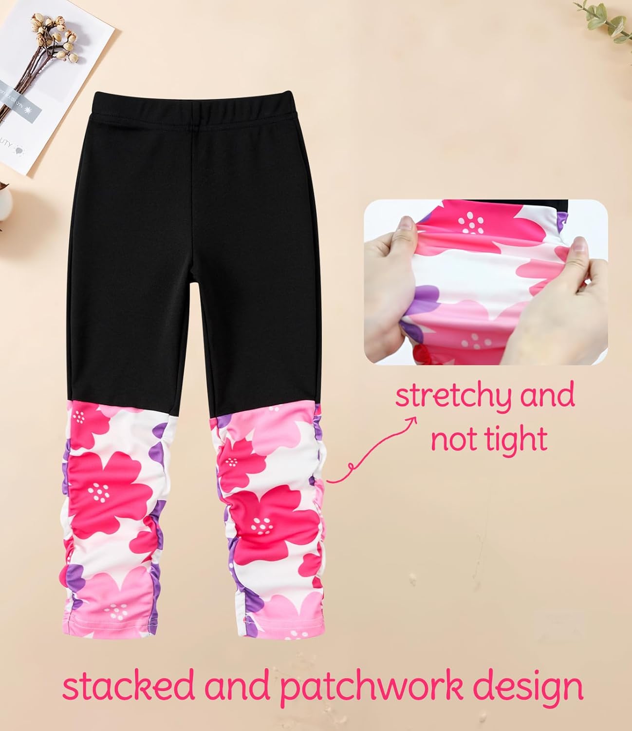 Toddler Baby Girls Sweatsuit Unique Elastic Pant Design Sweat Matching Sets Fall 2 Piece Sweatshirts Outfit 1-4T - Image 5