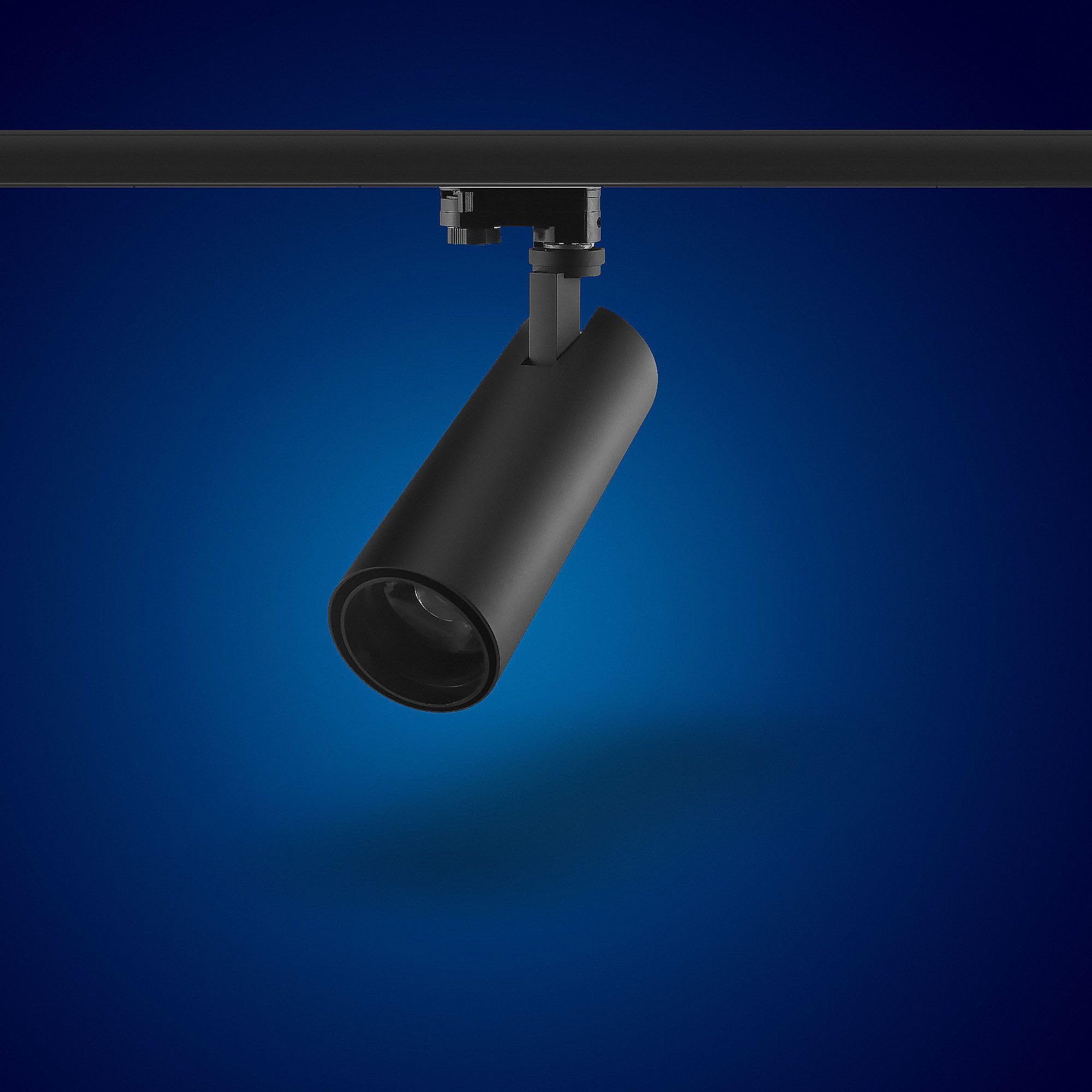 Reflector de barra conductora de 3 fases; de Mextronic; de 15 W, S29B; rayo de luz de color blanco cálido, luz LED de 3 fases; para sistemas de iluminación de carril