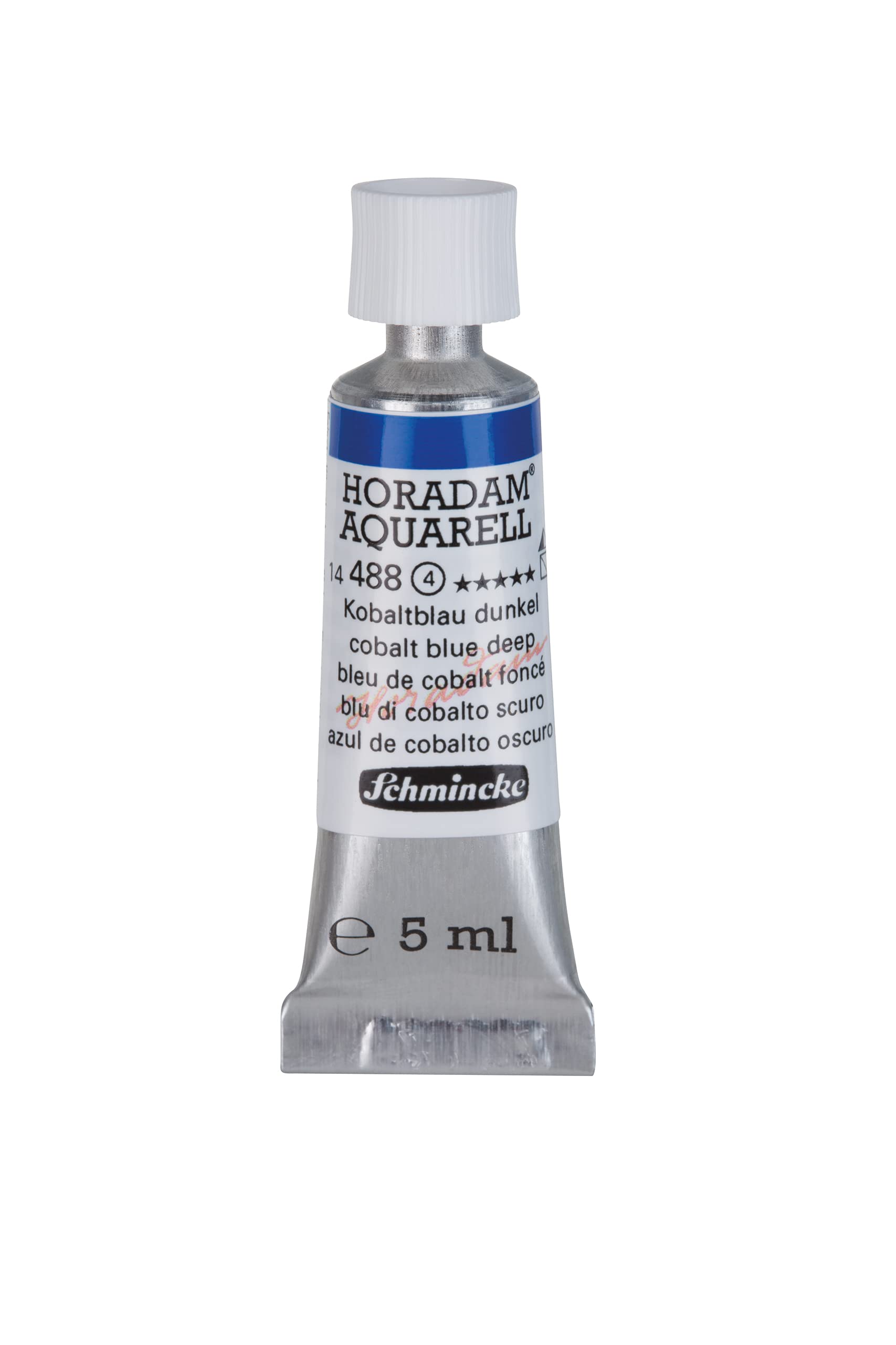Schmincke - HORADAM® AQUARELL - finest artists' watercolours, 487 Cobalt blue light, 14 487 044, 1/2 pan — view 102