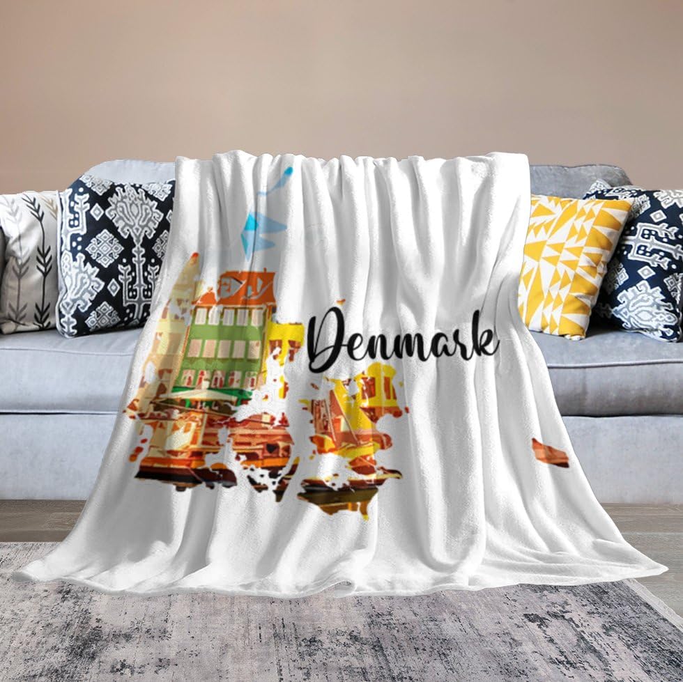 Couverture peluche Danemark esthétique le cadeau de naissance idéal