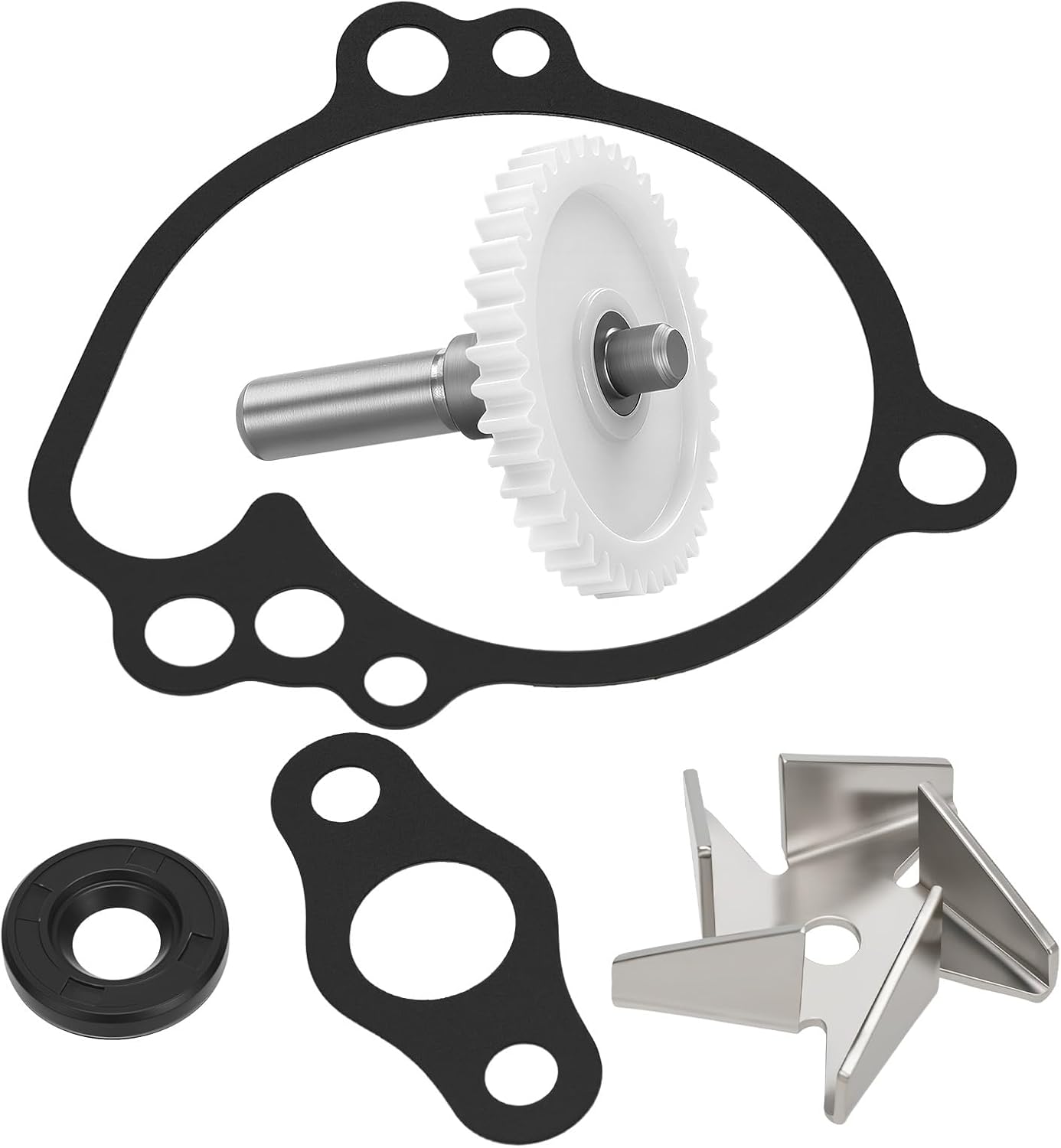 JAVIK Water Pump Impeller And Shaft Gear With Cover Gasket For Kawasaki KX65 2006-2024 O.E.M# 59256-1064 13234-1110
