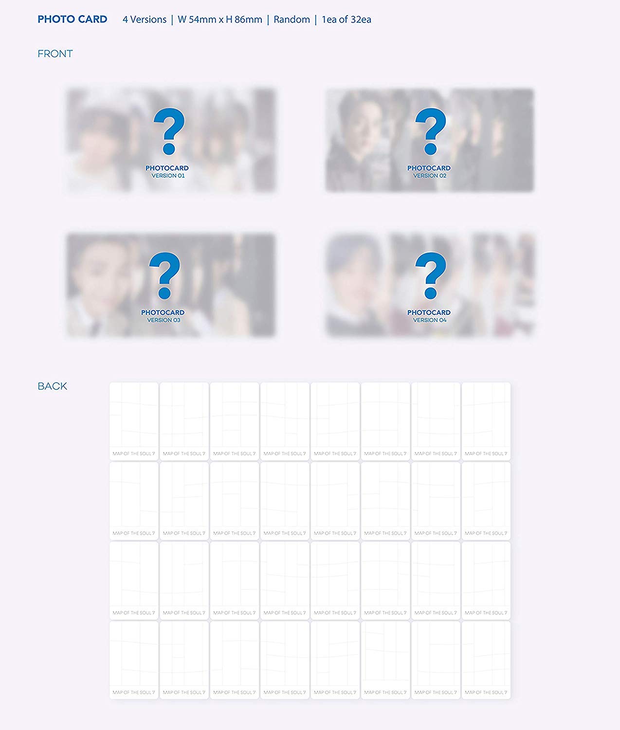 Amazon.com: BTS MAP OF THE SOUL : 7 - [ver.2] CD,Photobook, Folded