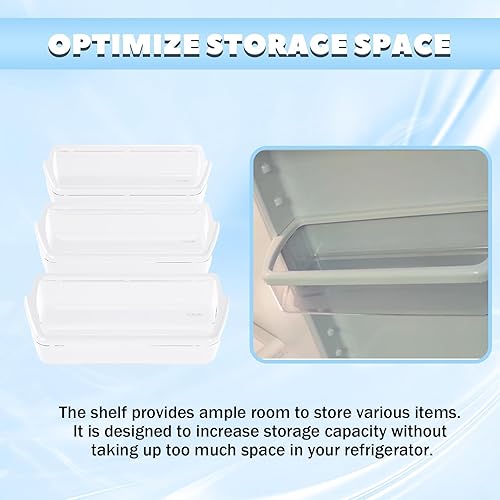 Miniatura 22 de HECASA W10321304 WPW10321304 AP6019471 1 PC Refrigerator Door Shelf Compatible with Whirlpool Refrigerator 2171046 2171047 2179574 PS11752778
