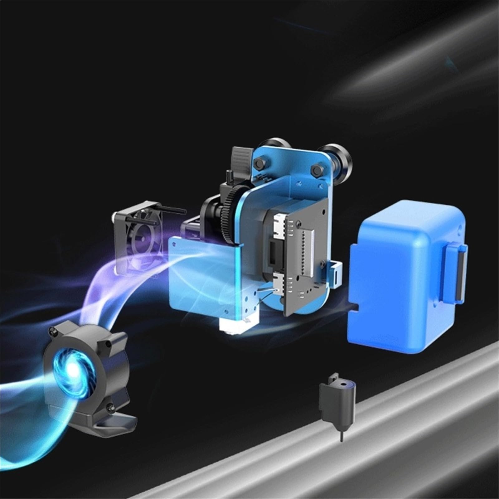 Kompatibel Mit Artillery SW-X2 Genius Sidewinder Direct Drive Pro Extruder | Vormontierter Druckkopf mit automatischer Nivellierung for den FDM-3D-Druck