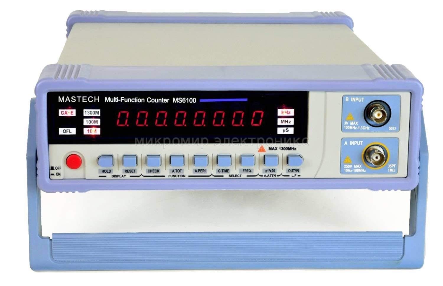 Multifunktion Digital Frequenzzähler MS6100 Mastech 10Hz…1,3GHz 2 Kanäle