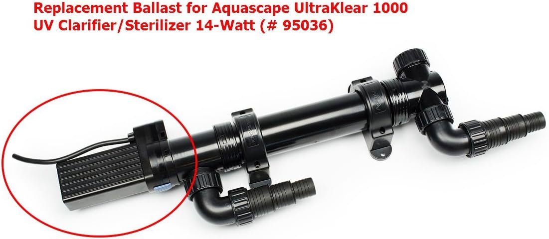 Aquascape UltraKlear 1000 14-Watt UV Clarifier Ballast Replacement Kit, 95048