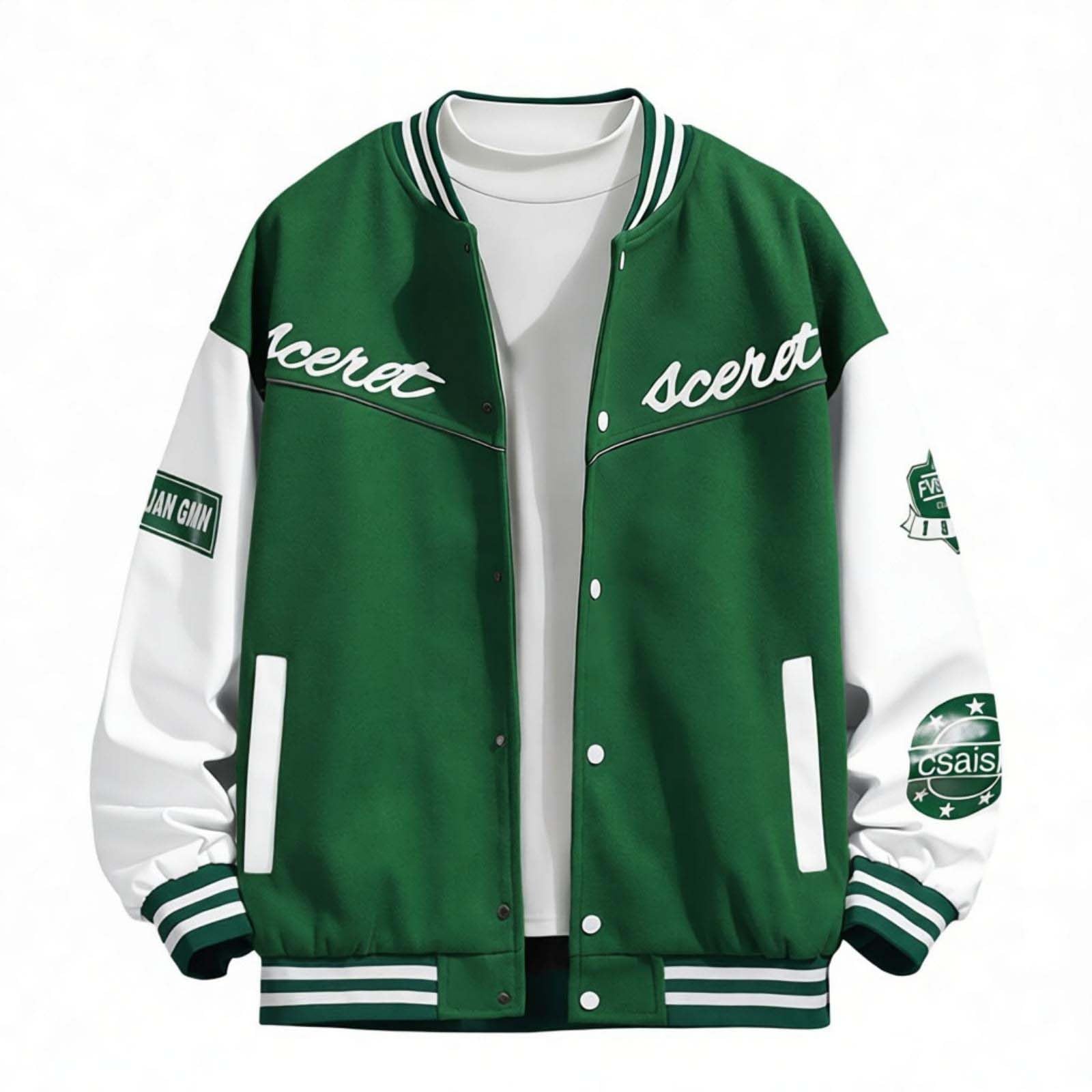 Veste de baseball homme vintage style bomber américain - 5