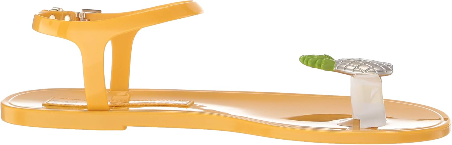 Katy Perry Women's The Geli Flat Sandal 11 Metallic Pineapple