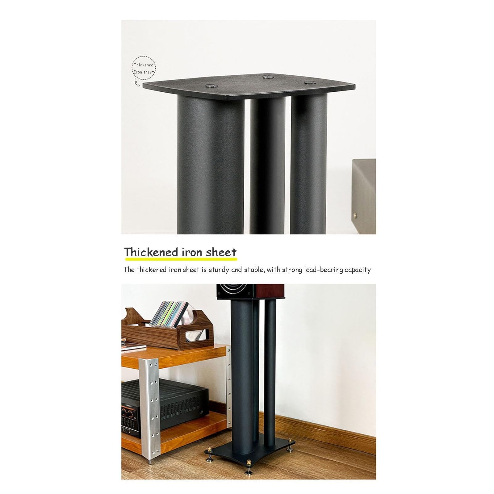 Soportes De Suelo para Altavoces De Sonido Envolvente con Gestión De Cables Integrada.