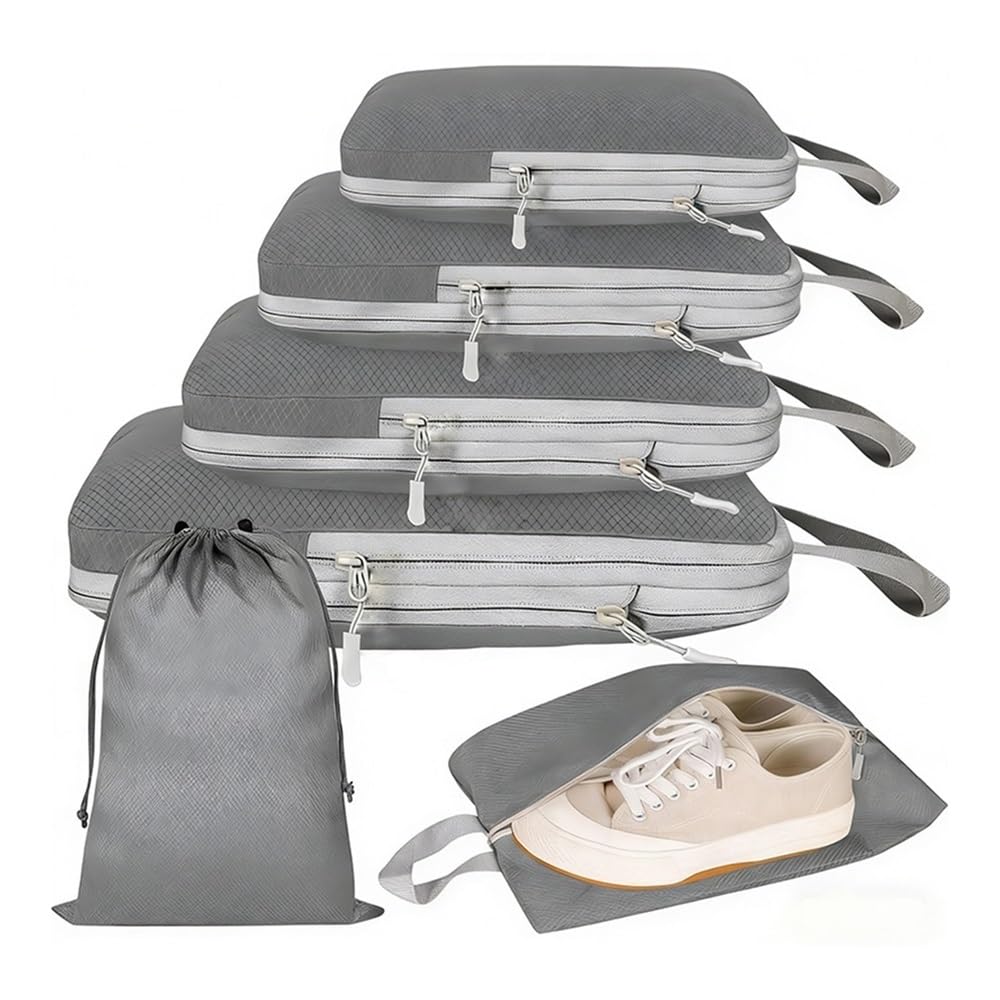 6 Set Compression Packing Cubes for Space-Saving
