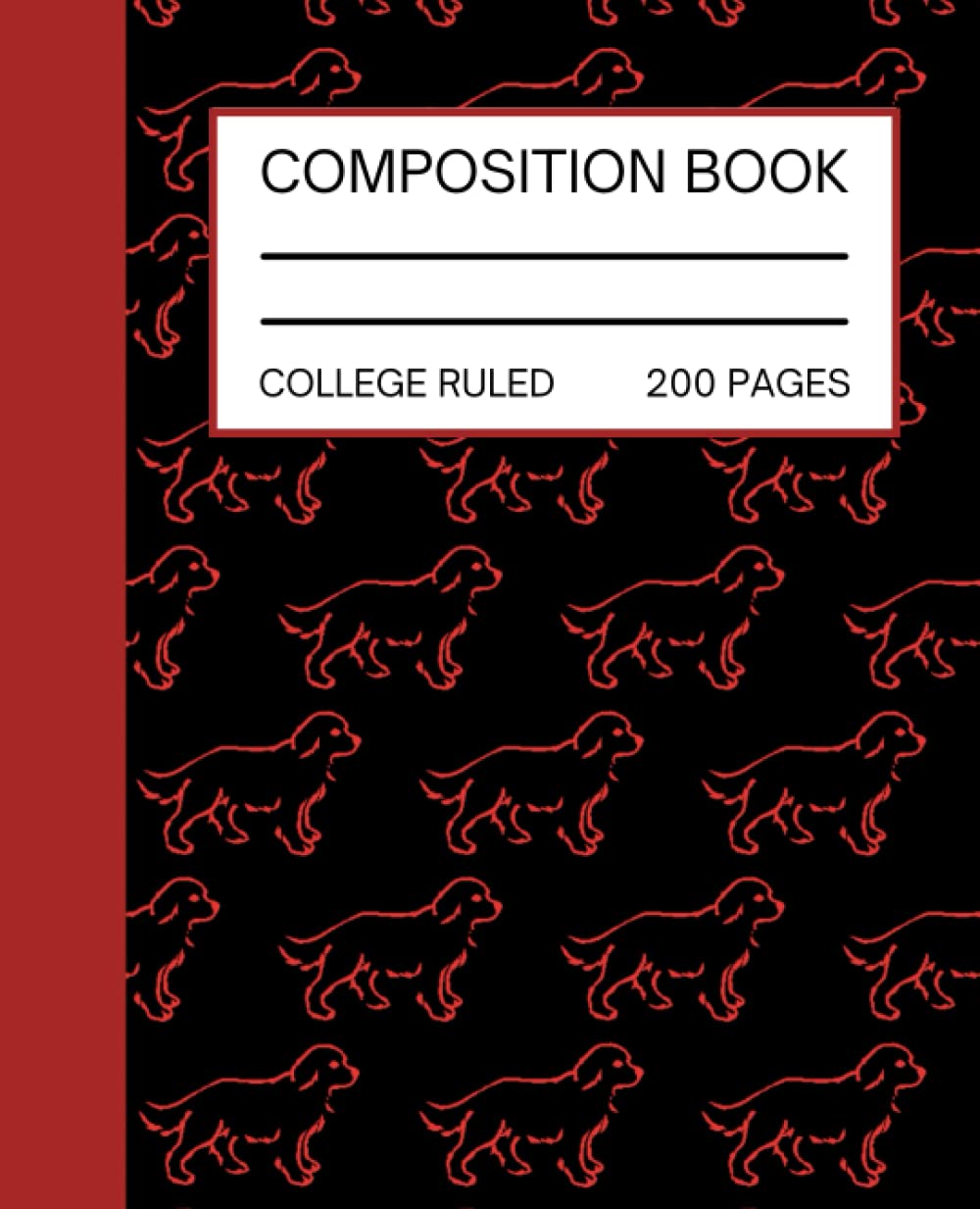 Dog Composition Notebook College Ruled: Dog Composition book, 7.5x9.25" 200 College Ruled Pages, Notebook Dog