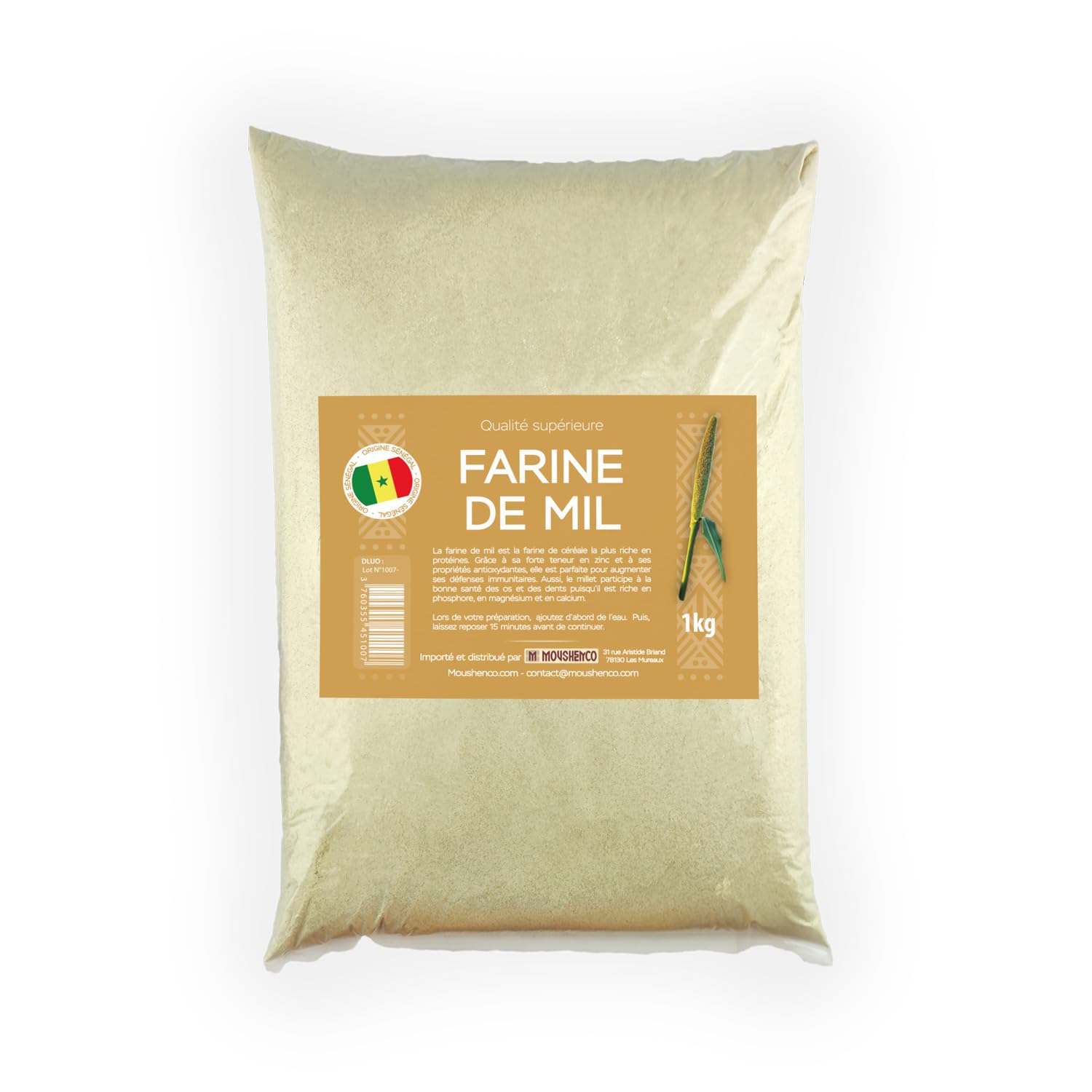 Harina de Mijo | Origen Senegal | 1KG | Moushenco