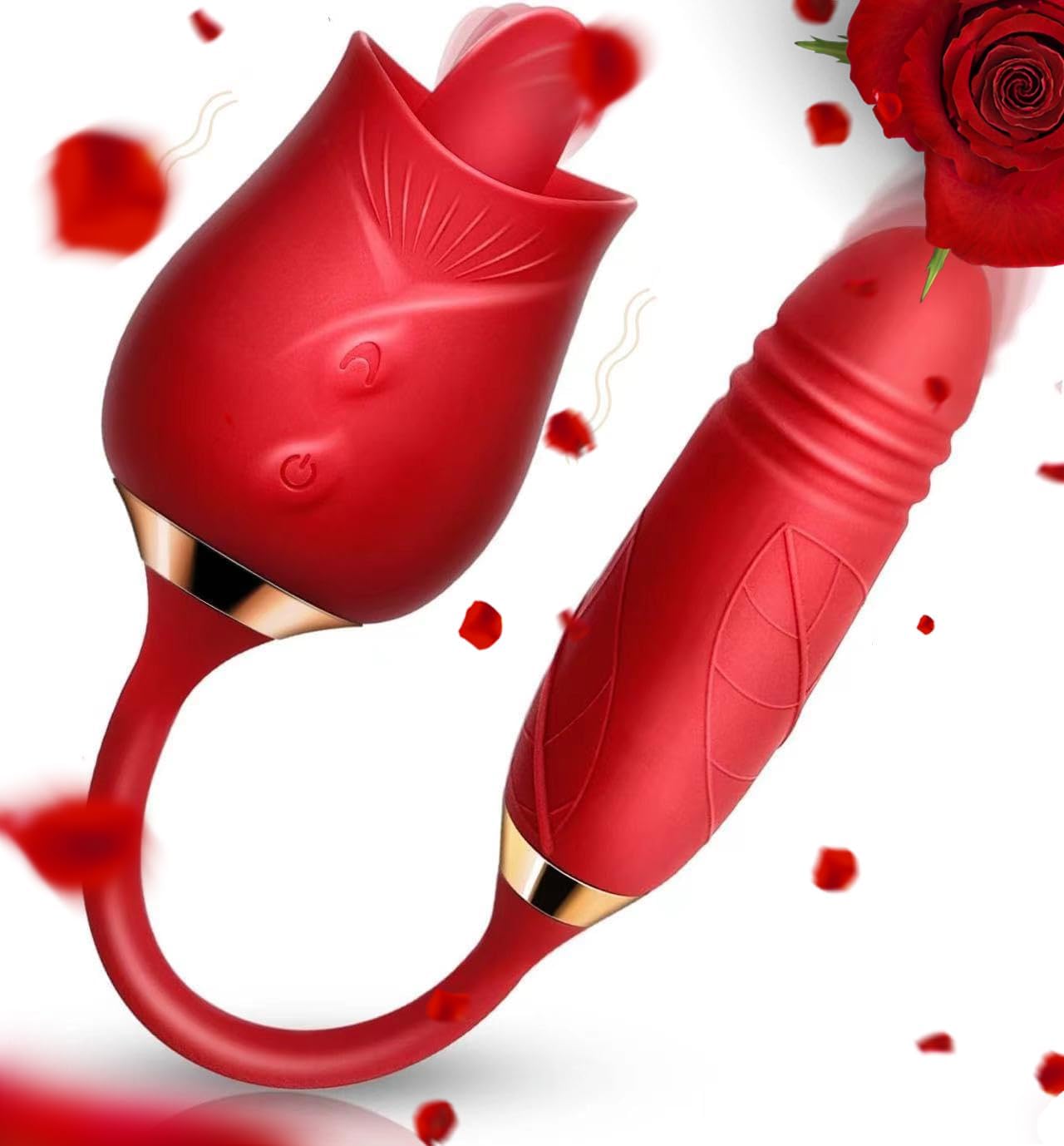 2025 Clitoralis Stimulator for Women Licking Sucking Toy for Woman Rose Shape Toys for Woman Pleasure Couples Gifts Adult Tools Red KI07