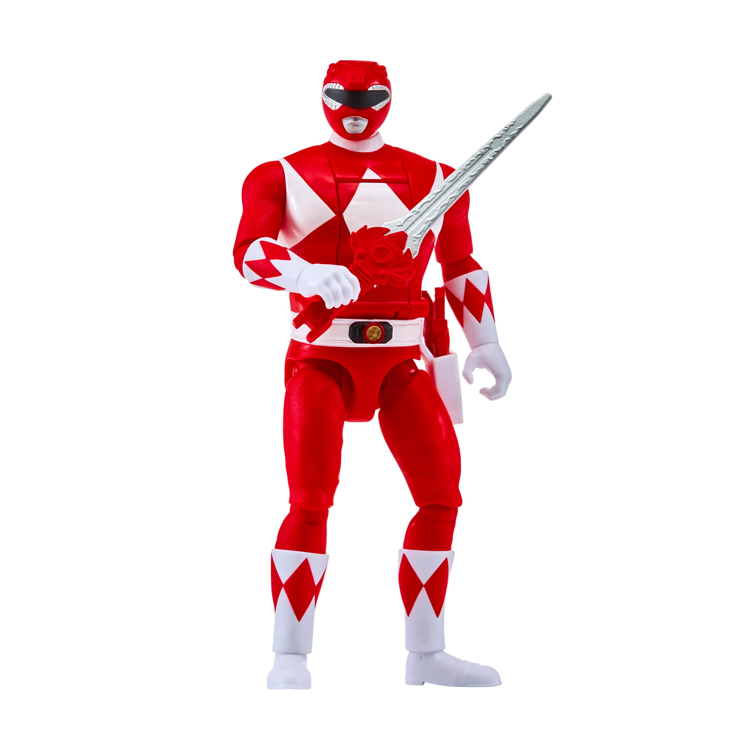 Power Rangers Rocky Red Ranger Action Figure – Mighty Morphin Character Toy with Power Sword & Red Dragon Thunderzord Theme, Collectible Kids Figure