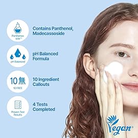 ETUDE SoonJung pH 6.5 Whip Cleanser Big Size, Mild Micro Foaming Face Wash for Sensitive Skin, Panthenol, Madecassoside for Soothing, Barrier Repair, Low pH, Vegan, Non-comedogenic 8.45 Fl Oz