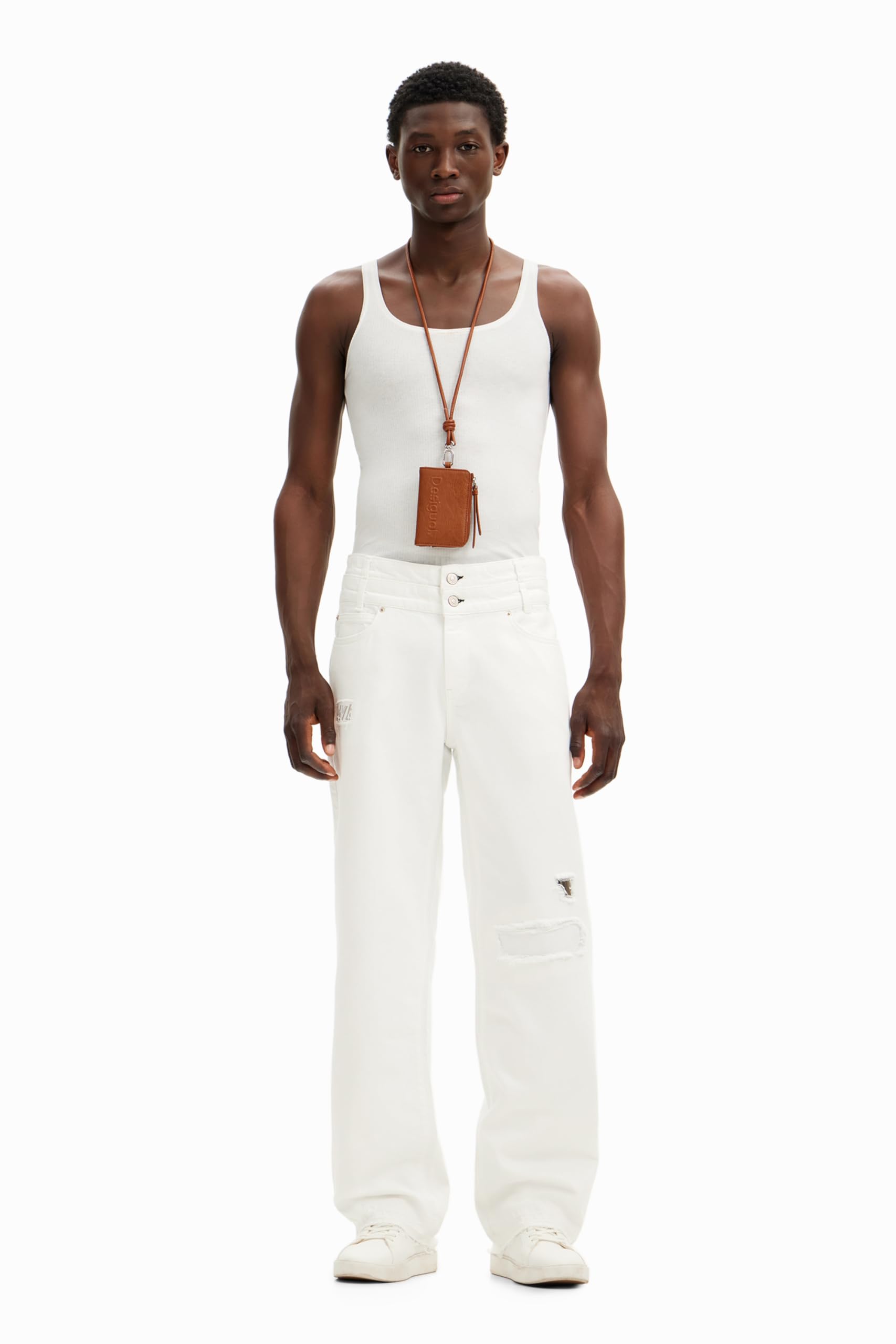 Desigual Pantaloni Lunghi in Denim da Uomo