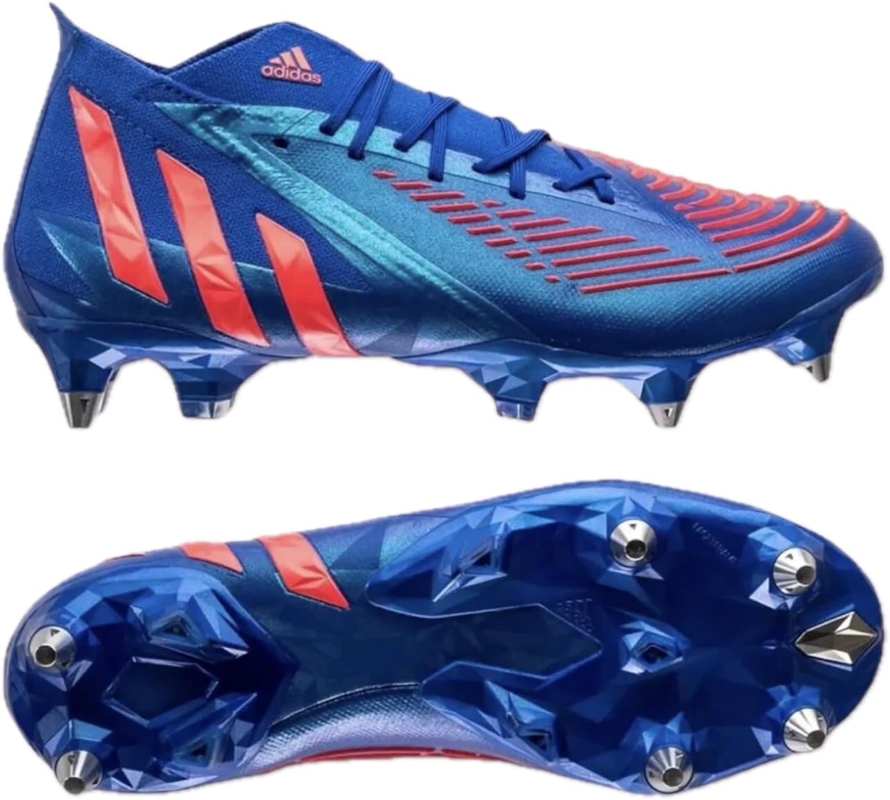 adidas Predator Edge.1 SG Unisex Soccer Shoes 'Sapphire Edge Pack' (H02965) - Size 5.5M/6.5W