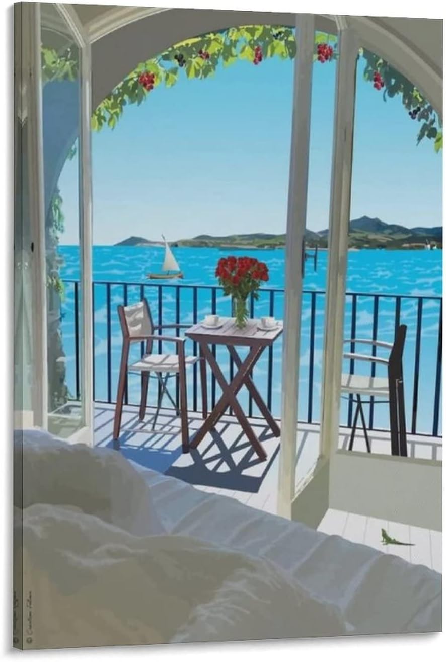 Aesthetic Posters Travel City Posters Collage Kit Trendy Cities Travel Around World Landscape Poster Canvas Painting Wall Art Poster for Bedroom Living Room Decor 08x12inch(20x30cm) Frame-Style