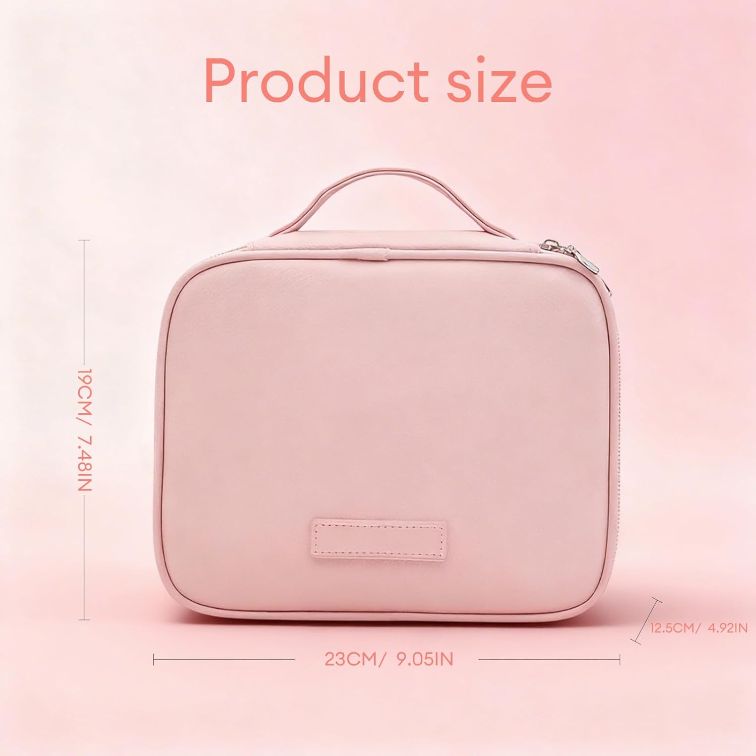 Travel Toiletry Bag & Makeup Bag for Women, PU Leather Cosmetic Case with Compartments, Waterproof Large Organizer for Travel Essentials - Image 6