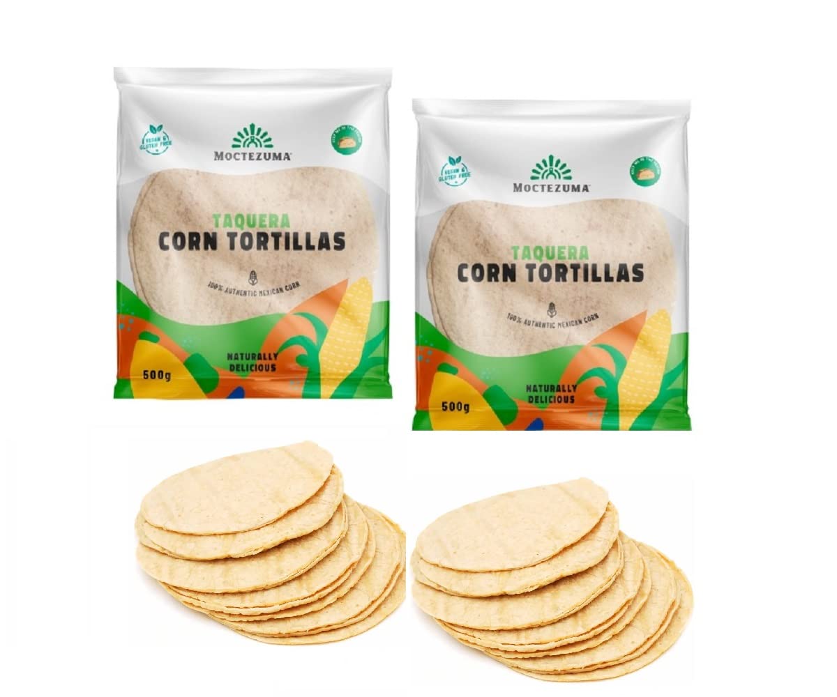 2x Echte mexikanische Tortillas mit Nixtamal 500g,Vegan,Gmo-Free, Gluten Free