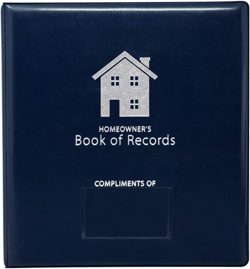 The Homeowner's Book of Records (Navy) : Home & Kitchen