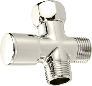 Westbrass Shower Arm 1/2" IPS Diverter Valve, Polished Nickel, D348-05