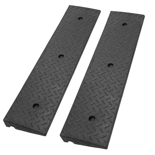 WKINGBOOM Threshold Loading Ramp Indoor Outdoor, 7700lbs Load Capacity Car Slope Ramp, Anti-Slip Wheel Chair Ramp for Bike, Scooter, Motorcar, Truck（3'RISE，2PCS）