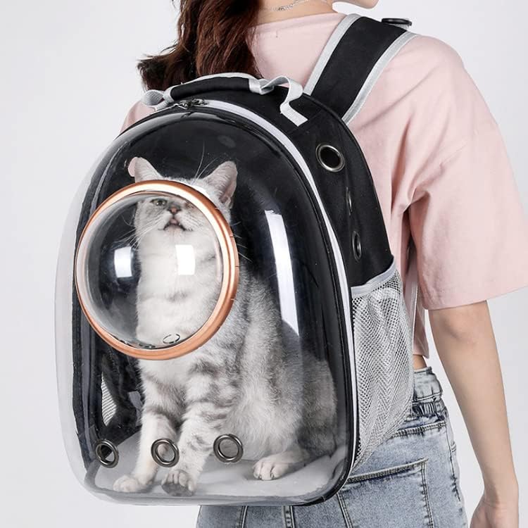 Cat Backpack Carrier Bubble Carrying Bag, Small Dog Backpack Carrier for Small Medium Dogs Cats, Space Capsule Pet Carrier Dog Hiking…