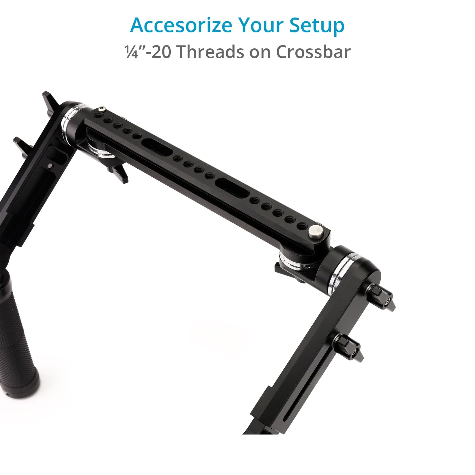 PROAIM Discovery SR-10 Schulterhalterungs-Kamera-Rig mit Rosettengriff-Set, Komfortables Schulterpolster|15mm Stabhalterung, für DSLR-Videokamera bis 20kg/44lb Nutzlast(SR-DVRY-10)