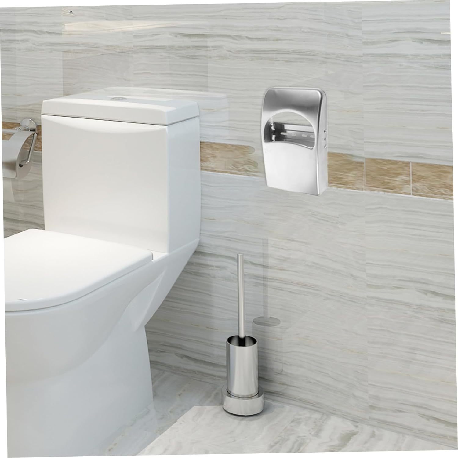 LABRIMP Hospital Restaurant Use Stainless Steel Toilet Seat Cover Dispenser Storage Modern Finish