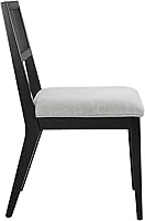 Vista 7 de Modway Nimba Silla de comedor, tejido jaspeado gris claro