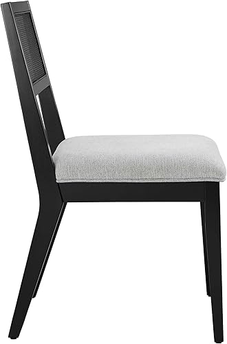 Miniatura 7 de Modway Nimba Silla de comedor, tejido jaspeado gris claro