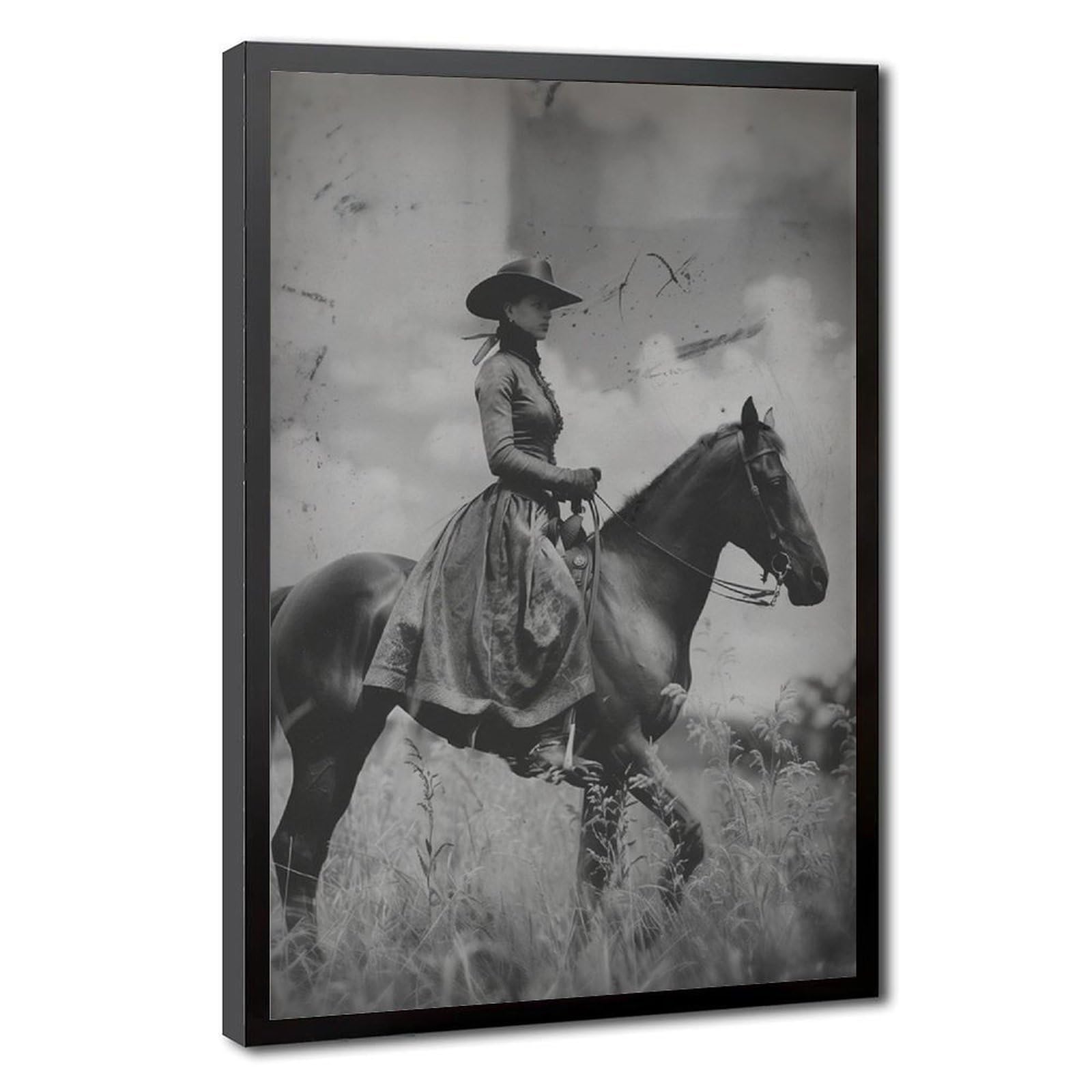 Bareronor Victorian Horse Poster (2) Canvas Poster Bedroom Decor Landscape Office Room Decor Gift 20" L X 30" W