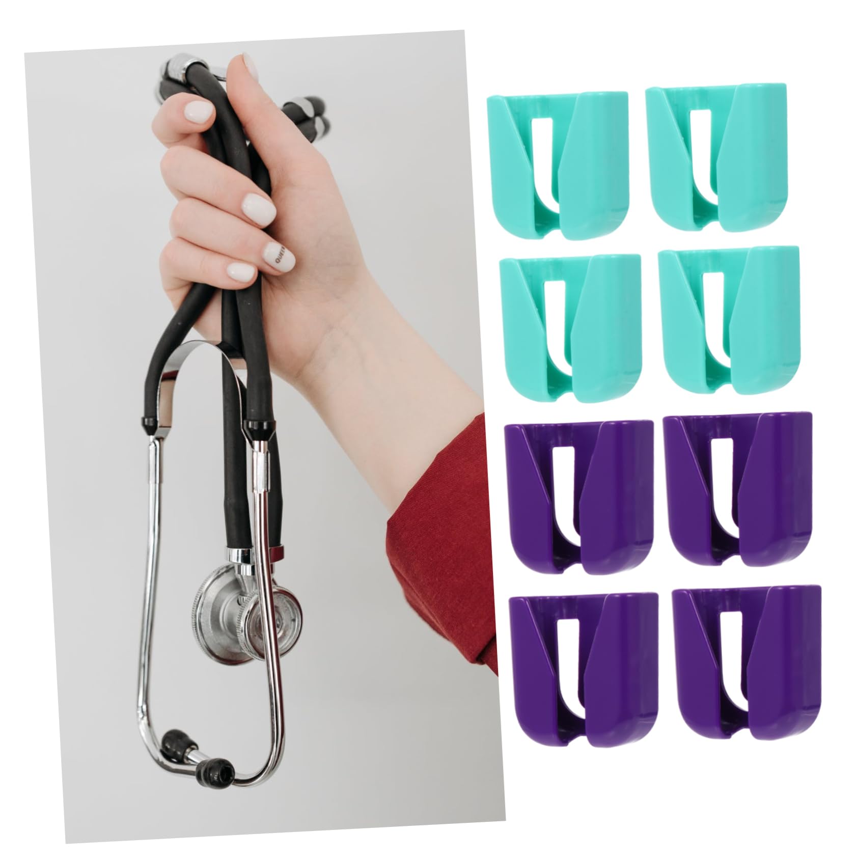 ULTECHNOVO 90piezas Clips De Sujeción Para Estetoscopios Soportes Prácticos y Creativos Para Echo-meters Ganchos Convenientes Para Uso Diario