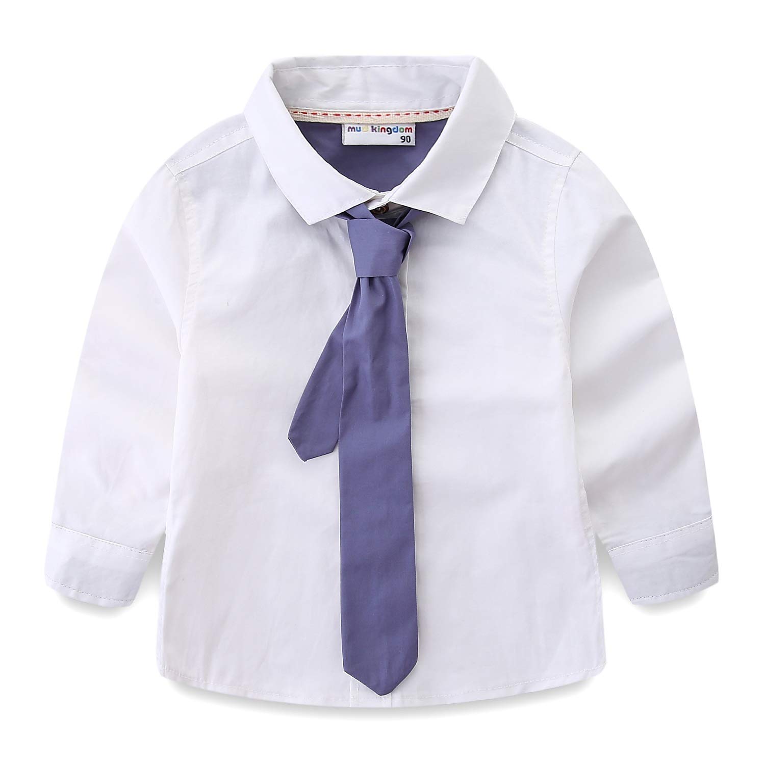 Mud Kingdom Niños Pequeños Camisa de Vestir con Corbata de Moño