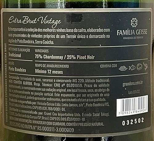 Espumante Victoria Geisse Vintage Extra Brut | Kit com 6 Garrafas | Oferta