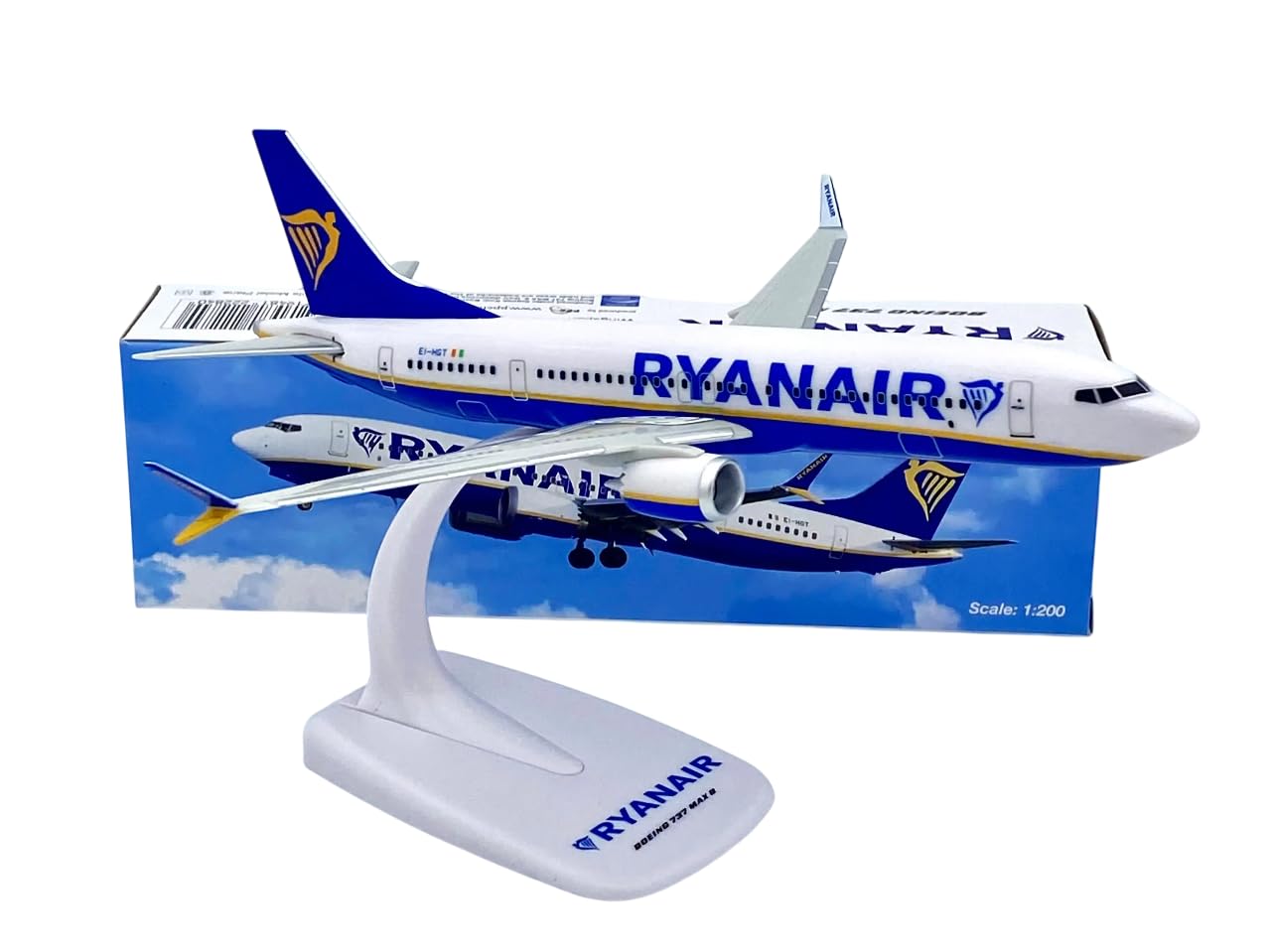 Limox Boeing 737-MAX8 Ryanair Ei-HGT Aircraft model 1:200 scale