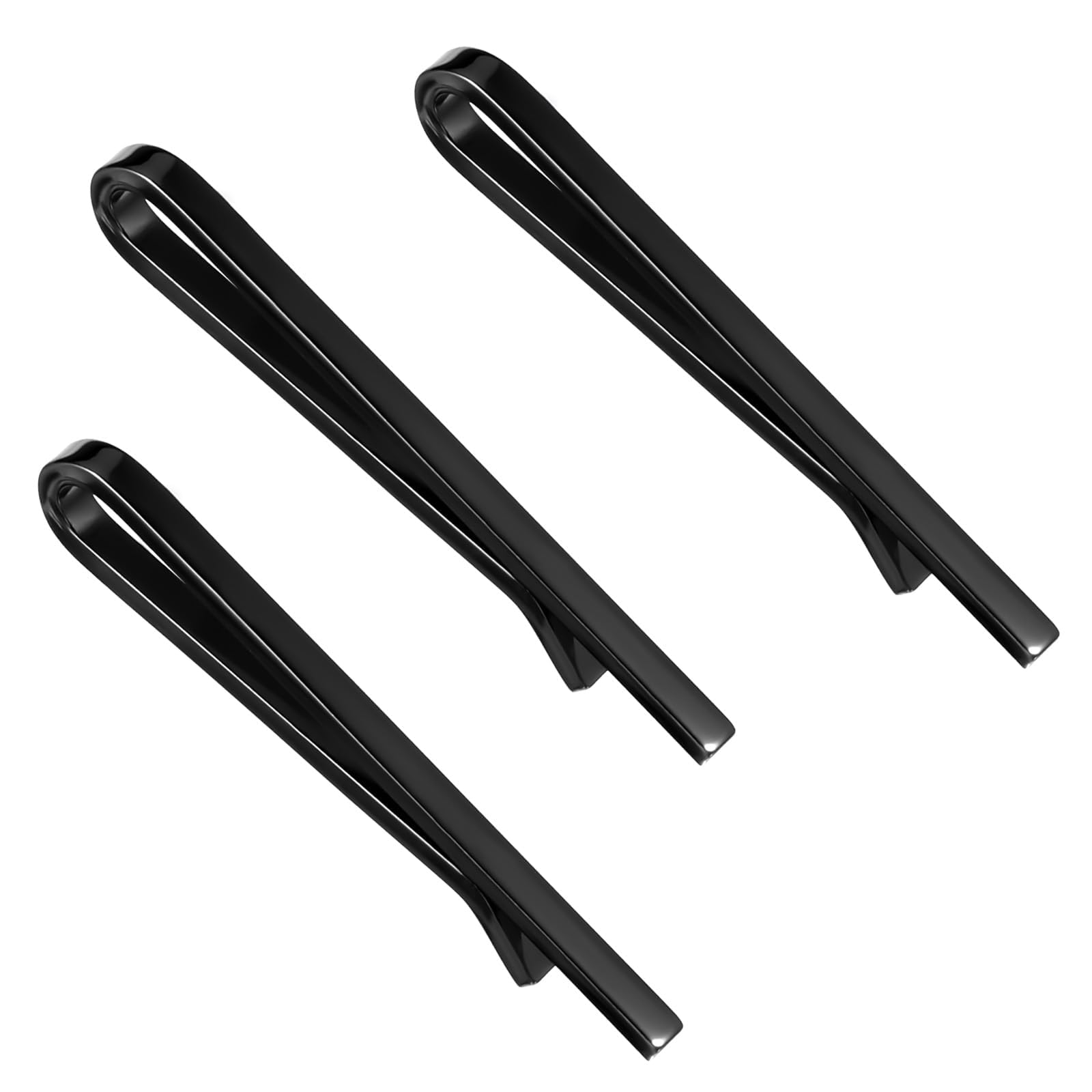 manthan 3PCS Tie Pin, Tie Bar for Men Formal, Professional Tie Clip, Ideal for Business Meetings and Wedding Events, Black Tie Clip with Grip Design and Sophisticated Finish for Men-picture-25