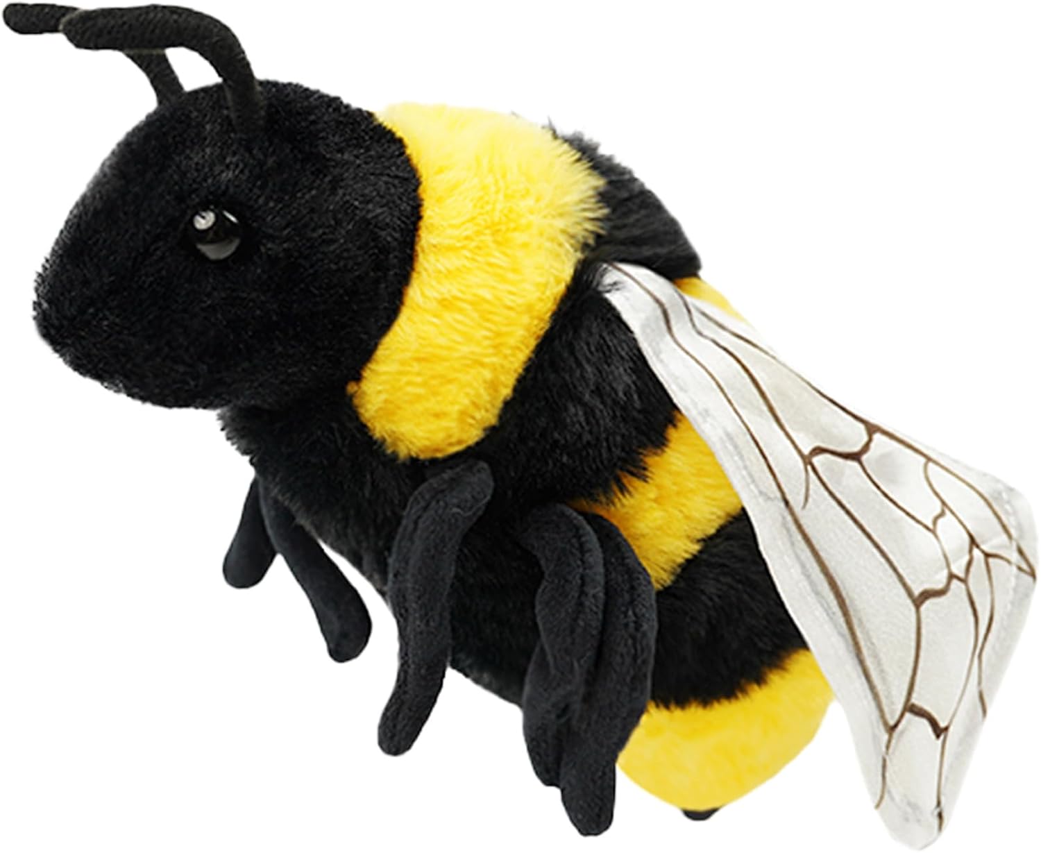 9-Inch Realistic Bee Stuffed Animal Plush Toy, Soft Stuffed Insect for Kids & Toddlers, Friendly Educational Model for Science Learning, Halloween Christmas Birthday Gift