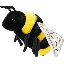 9-Inch Realistic Bee Stuffed Animal Plush Toy, Soft Stuffed Insect for Kids & Toddlers, Friendly Educational Model for Science Learning, Halloween Christmas Birthday Gift