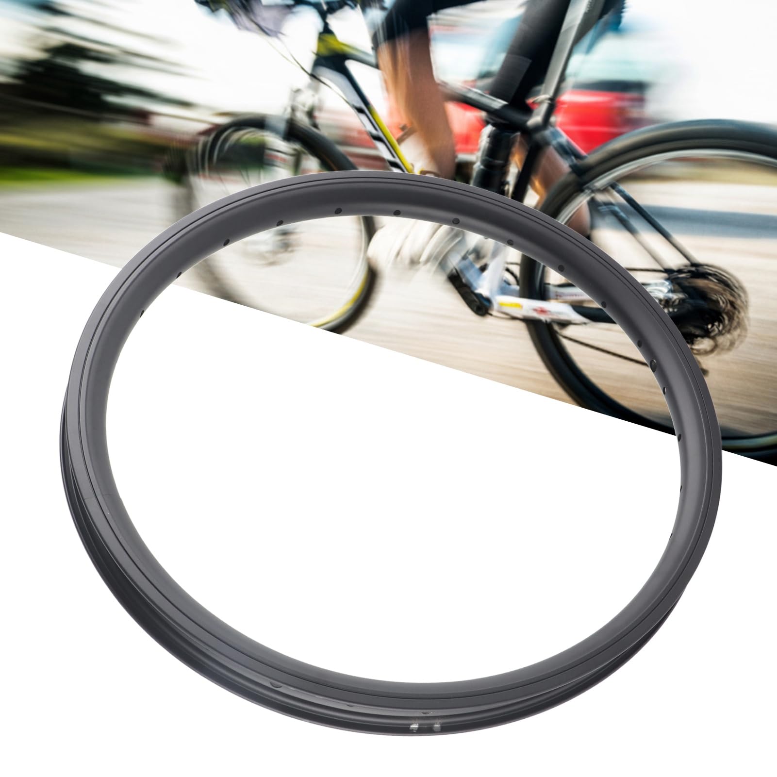 Yctze Jantes Durables en Alliage d'aluminium à Double Couche avec 28 Trous pour Vélos de Montagne et Pliants de 20 Pouces - Conception Robuste et Légère Améliorée et Durée de Vie Améliorée
