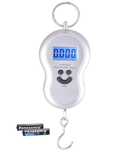 billion BAG Smiley Mini Digital Plastic and Metal Hanging Weighing Scale with LCD Display and Green Background Light (Assorted Colour)