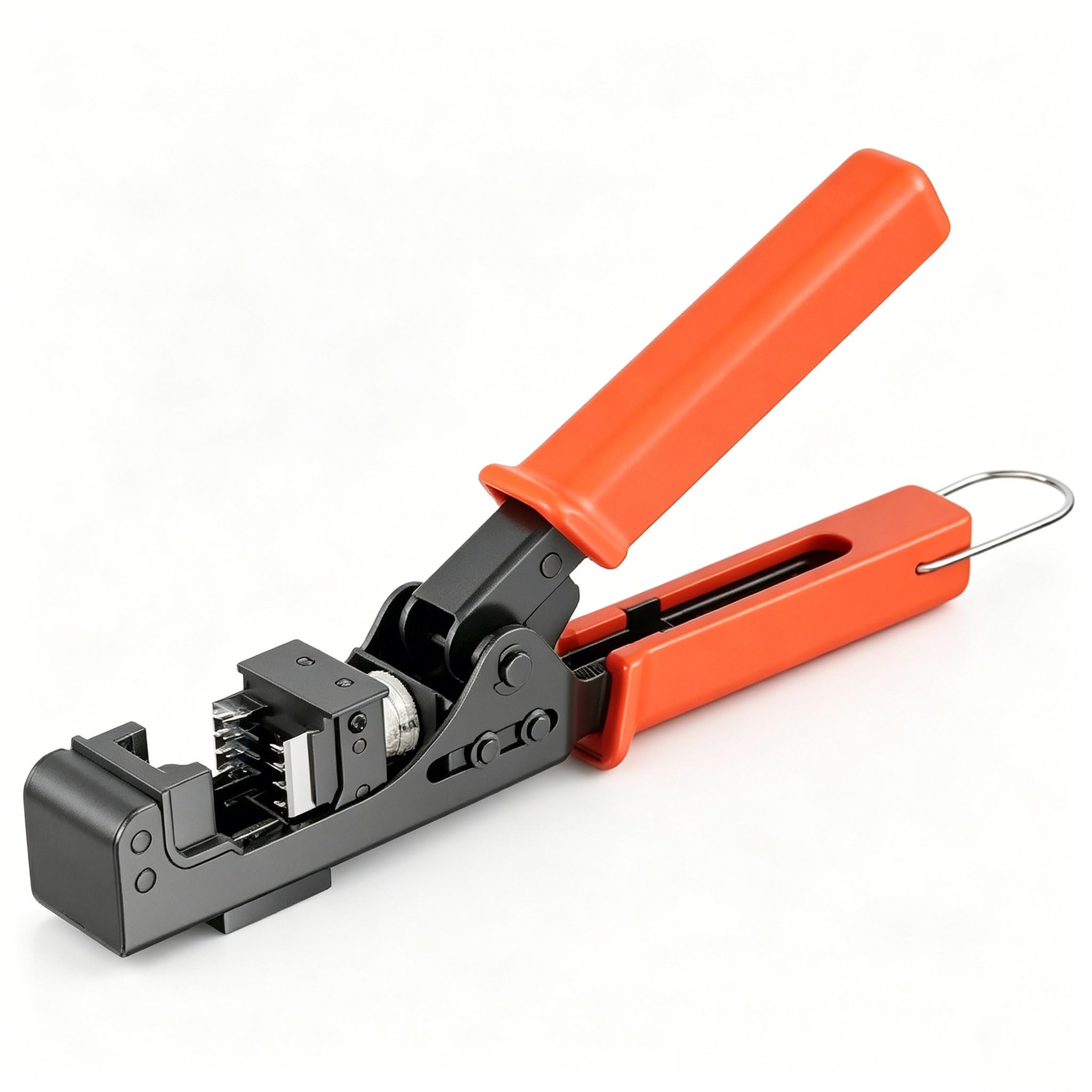 iwillink Strumento Keystone per terminazione della velocità, jack Keystone RJ45 angolato a 90°, cavo Ethernet Cat5e, Cat6 e Cat6a RJ45 Punch Down Tool