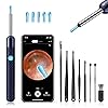 Ear Wax Removal - Earwax Remover Tool with 8 Pcs Ear Set - Ear Canal Cleaner with 1080P Camera - FSA HSA Eligible - Ear Cleaning Kit with 6 Ear Spoon - Ear Camera for iOS & Android (Midnight Blue)