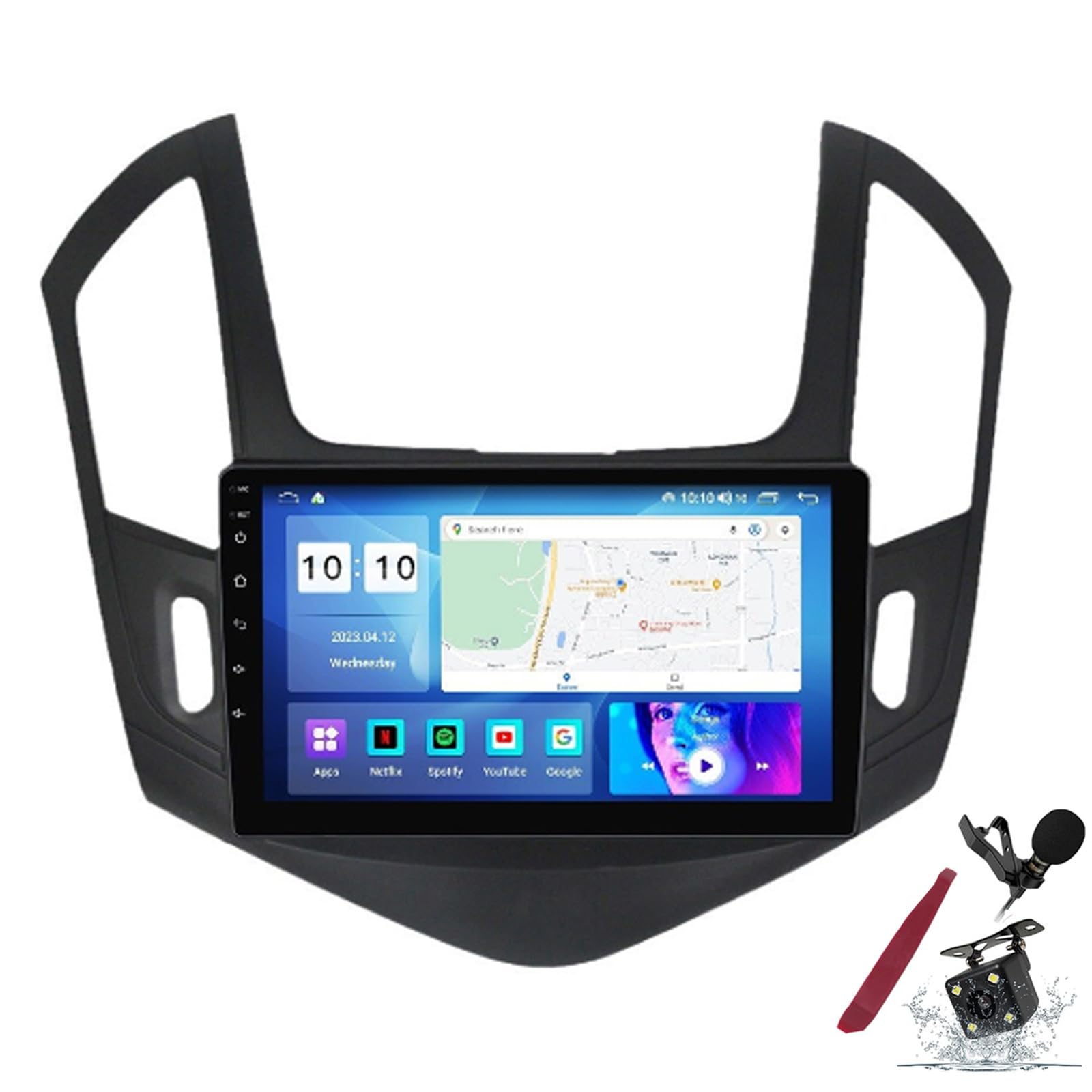 Autoradio Android 15 Chevrolet Cruze stéréo écran tactile QLED 2K CarPlay GPS WiFi 5G SWC