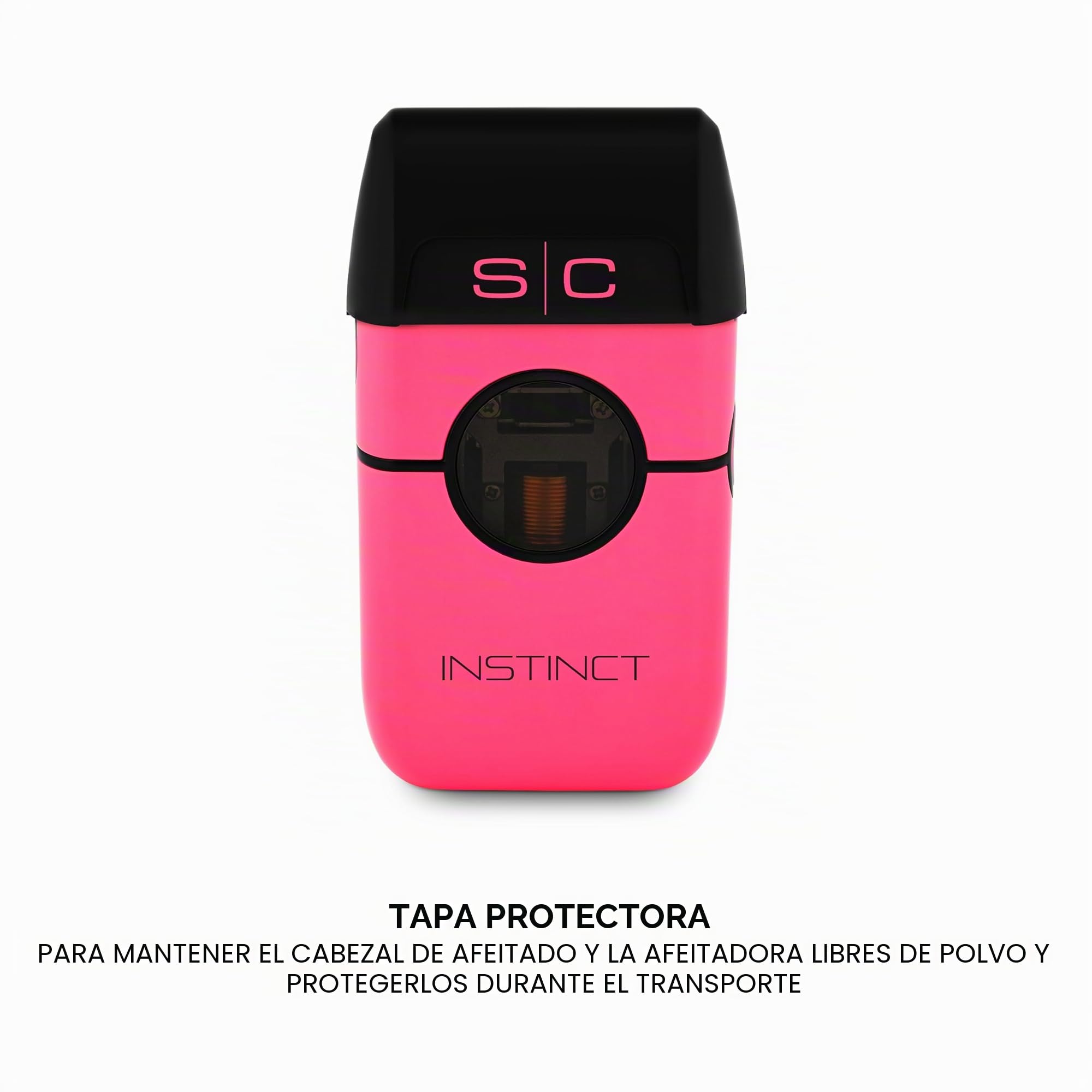 Stylecraft Instinct Afeitadora Eléctrica Profesional para Hombre by Gamma Più, Barba y Pelo, 150 min Autonomía Sin Cable, Maquinilla de Afeitar de Viaje, Cable USB Tipo C, Cuerpo Metálico (Rosa)