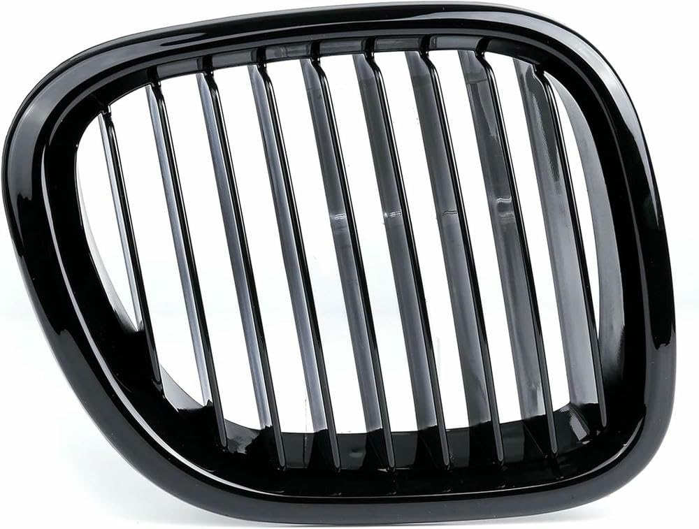 Auto-Frontgrill, glänzend schwarz, Frontniere, Doppellamelle, Autozubehör, Kühlergrill passt für BMW Z3 1996 1997 1998 1999 2000 2001 2002